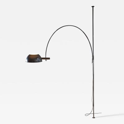 Florian Schulz Ceiling to Floor Lamp by Florian Schulz with Adjustable Arc Germany 1970s