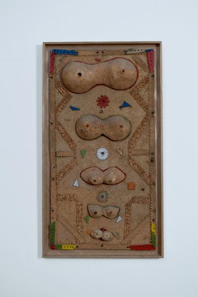 Folk art cork artwork 