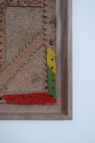 Folk art cork artwork 