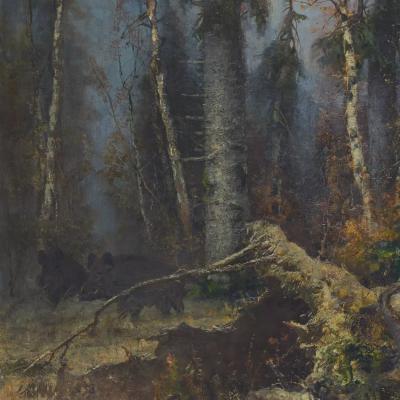 Forest In Late Autumn Yuliy Klever 1850 1924 1903