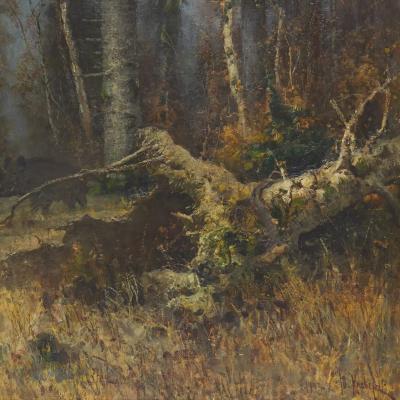 Forest In Late Autumn Yuliy Klever 1850 1924 1903
