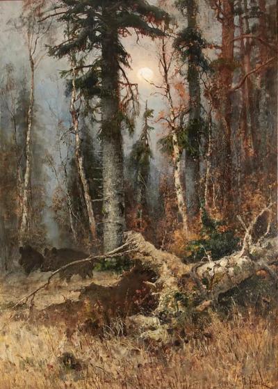 Forest In Late Autumn Yuliy Klever 1850 1924 1903