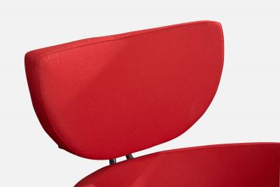 Franco Albini Lounge Chair with Fabric Steel and Fabric Italy 1960s