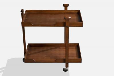 Franco Albini Serving Cart in Wood Italy 1960s