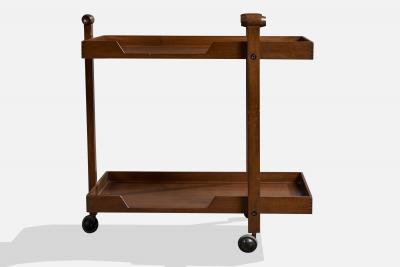 Franco Albini Serving Cart in Wood Italy 1960s