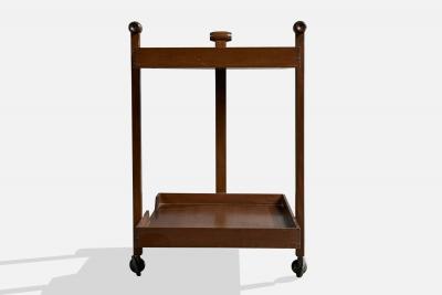 Franco Albini Serving Cart in Wood Italy 1960s