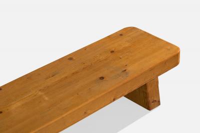 French Designer Bench in Pine France 1980s