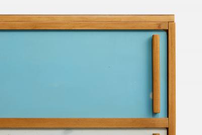 French Designer Cabinets in Wood France 1950s