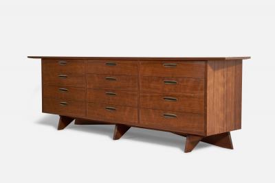 George Nakashima Large Chest of Drawers in Walnut for Widdicomb America 1960s