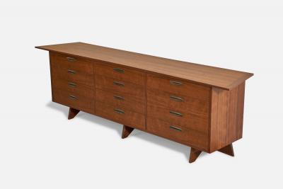 George Nakashima Large Chest of Drawers in Walnut for Widdicomb America 1960s