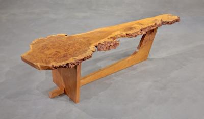 George Nakashima Sled Based Coffee Table by George Nakashima