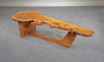 George Nakashima Sled Based Coffee Table by George Nakashima