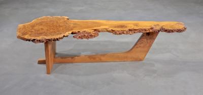 George Nakashima Sled Based Coffee Table by George Nakashima
