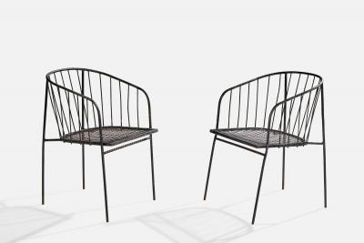 George Nelson Armchairs in Iron USA 1950s