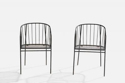 George Nelson Armchairs in Iron USA 1950s