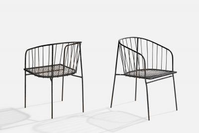 George Nelson Armchairs in Iron USA 1950s