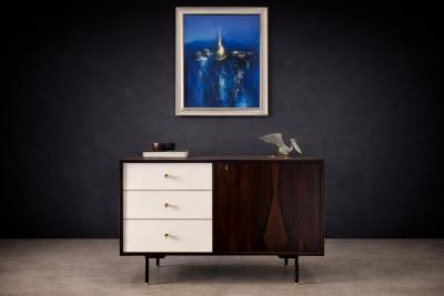 Geraldo de Barros Sideboard in Rosewood Formica Geraldo de Barros for Unilabor Brazil 1950s