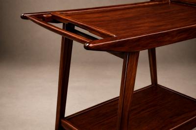 Geraldo de Barros for Unilabor Rosewood Bar Cart Brazil 1960s