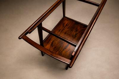 Geraldo de Barros for Unilabor Rosewood Bar Cart Brazil 1960s