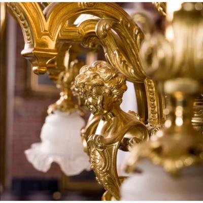 Gilt Bronze Chandelier In The Napoleon III Style France