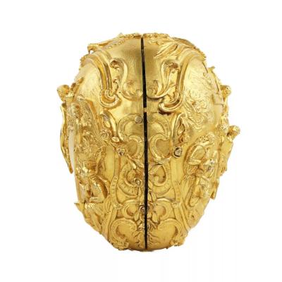 Gilt Bronze Easter Egg With Scenes Of The Passion Of Christ And The Resurrection
