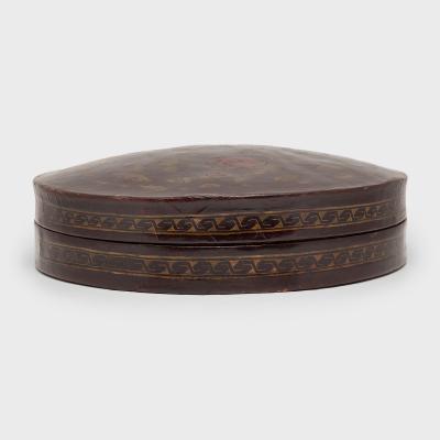 Gilt Lacquer Hat Box
