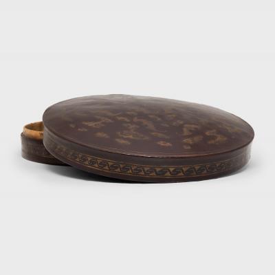 Gilt Lacquer Hat Box