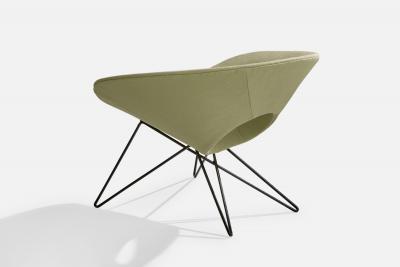 Giovanni Ferrabini Giovanni Ferrabini Attribution Lounge Chairs with Iron and Fabric Italy 1950s
