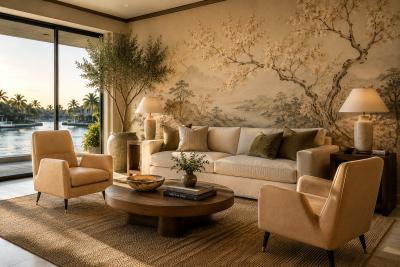 Giuseppe Scapinelli Armchairs in Hardwood Suede Brazil 1950s