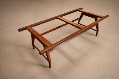 Giuseppe Scapinelli Caviuna Ros Portuguese Marble Coffee Table Brazil 1950s