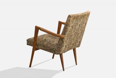 Giuseppe Scapinelli Lounge Chairs with Wood and Fabric Brazil 1950s