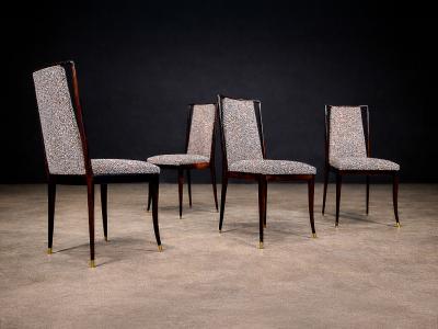 Giuseppe Scapinelli Set of Four Dining Chairs in Rosewood by Giuseppe Scapinelli 1950s Lot 352