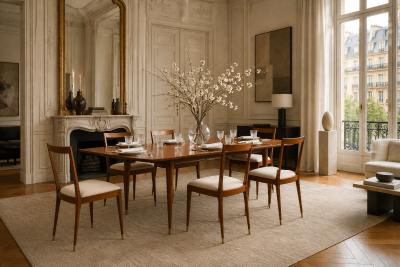 Giuseppe Scapinelli Six Cavi na Boucl Dining Chairs by Giuseppe Scapinelli Brazil 1950s