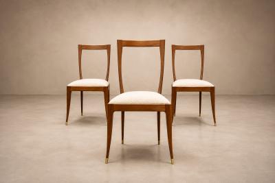 Giuseppe Scapinelli Six Cavi na Boucl Dining Chairs by Giuseppe Scapinelli Brazil 1950s