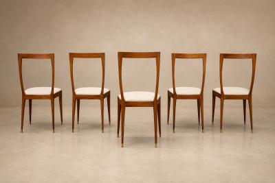 Giuseppe Scapinelli Six Cavi na Boucl Dining Chairs by Giuseppe Scapinelli Brazil 1950s