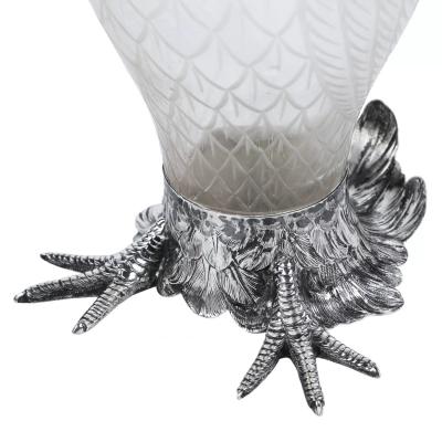 Glass And Silver Rooster Form Jug Hanau J D Schleissner Sohne 