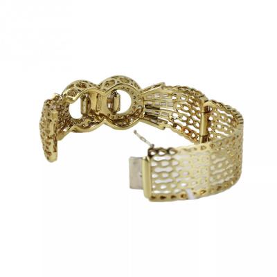 Gold Diamond Belt Bracelet 21st Century