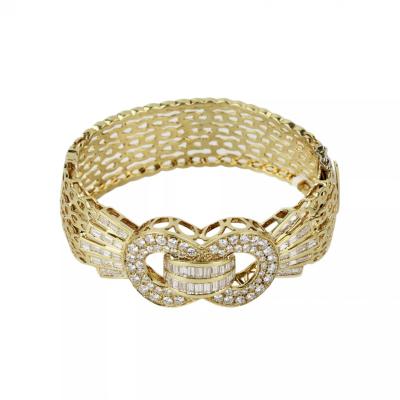 Gold Diamond Belt Bracelet 21st Century