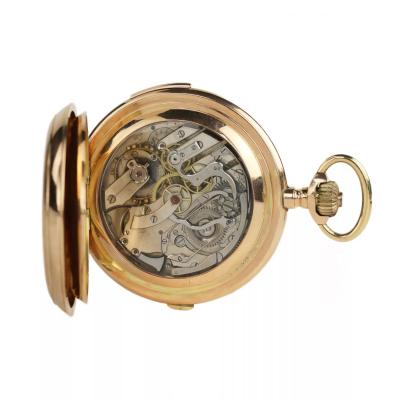 Gold Repeater Pocket Watch By Louis Armand Switzerland Circa 1900