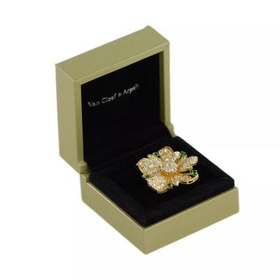 Gold Ring With Diamonds And Emeralds 20th Century