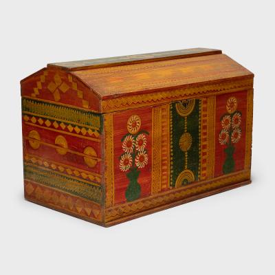 Guatemalan Folk Painted Chest