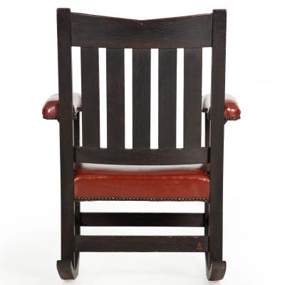 Gustav Stickley Arts Crafts Oak Rocking Chair no 311 1 2 Gustave Stickley ca 1900 1912