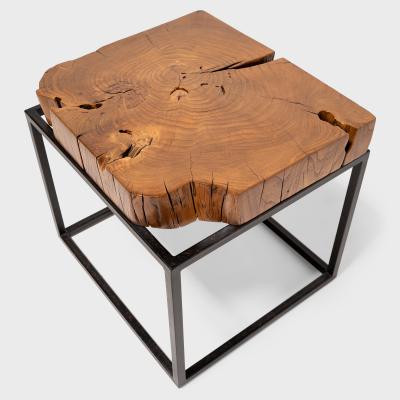 Hana Raw Timber Side Table