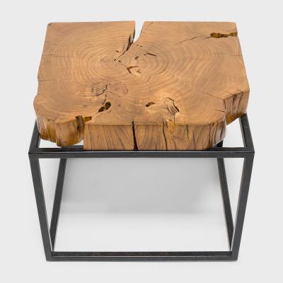 Hana Raw Timber Side Table