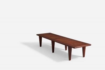 Hans Wegner Slated Bench in Teak for Johannes Hansen Denmark 1950s