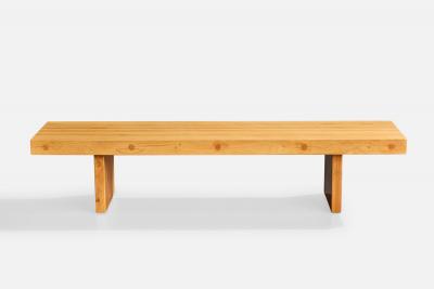 Harvey Probber Custom Bench with Alder and Hickory USA 1962