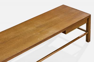 Harvey Probber Large Bench with Mahogany and Brass USA 1960