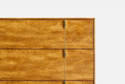 Hickory Manufacturing Chests of Drawers with Hickory and Brass USA 1980s