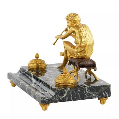 Inkwell With A Figure Of Pan France Early 19th Century