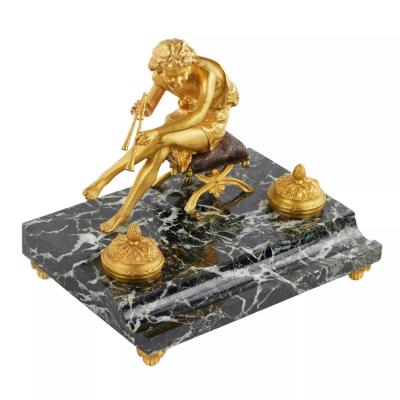 Inkwell With A Figure Of Pan France Early 19th Century